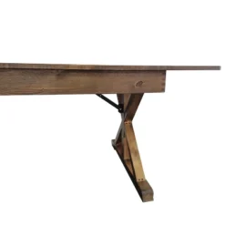 Merrick Lane 8' X 40" Rectangular Antique Rustic Solid Pine Foldable Dining Table With Crisscross Legs 25 Merrick Lane 8' X 40" Rectangular Antique Rustic Solid Pine Foldable Dining Table With Crisscross Legs -Furniture Shop GUEST 3d29a93e 24a3 4ee8 81a9 007126aaba6f