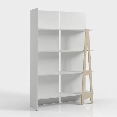 60" Atypik 4 Shelf Bookcase - Nexera 9 60" Atypik 4 Shelf Bookcase - Nexera - Image 7