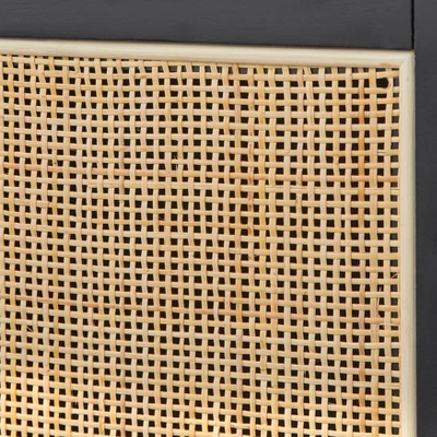 Allen Mid-Century Modern Buffet Black/Natural - Angelo:Home 5 Allen Mid-Century Modern Buffet Black/Natural - Angelo:Home - Image 3