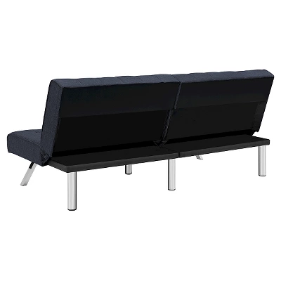 Eve Velvet Upholstered Convertible Futon - Room & Joy 7 Eve Velvet Upholstered Convertible Futon - Room & Joy - Image 5