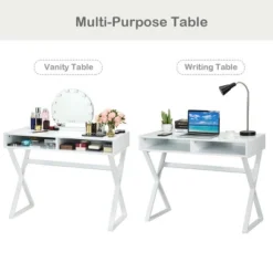 Costway Modern Computer Desk Writing Desk Makeup Vanity Table Storage -Furniture Shop GUEST 4102989a 5e0c 44e7 b5e6 97dbdc7578ab