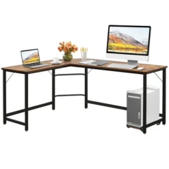 Costway L-Shaped Computer Desk Corner Workstation Study Gaming Table Home Office 23 Costway L-Shaped Computer Desk Corner Workstation Study Gaming Table Home Office -Furniture Shop GUEST 411e099b dc9d 4cd9 b943 38c40f08a9f0