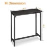 ODK 39 Inch Rectangular Modern Bar Height Narrow Pub, Kitchen, And Dining Table With Metal Legs, Easy To Clean Top, And Fast Assembly, Black 1 ODK 39 Inch Rectangular Modern Bar Height Narrow Pub, Kitchen, And Dining Table With Metal Legs, Easy To Clean Top, And Fast Assembly, Black -Furniture Shop GUEST 417ed901 d329 4543 9118 dd795d177c6c