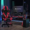BlackArc Echo Gaming Desk & Chair Set: Black & Red Faux Leather Reclining Gaming Chair; Gaming Desk With Headphone Hook And Cupholder -Furniture Shop GUEST 42169d98 0675 4203 bb13 a08a01bd923b