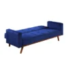 76" Tanitha Sofa Blue Velvet/Natural Finish - Acme Furniture -Furniture Shop GUEST 432f0de9 3367 4004 b597 807bb5540a67