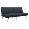 Eve Velvet Upholstered Convertible Futon - Room & Joy