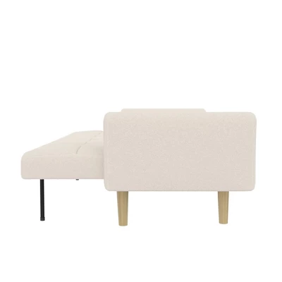 Benedict Wooden Futon Ivory - Room & Joy 10 Benedict Wooden Futon Ivory - Room & Joy - Image 8
