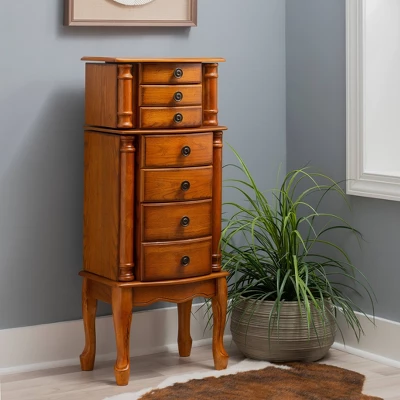Marie Jewelry Armoire Oak - Powell Company 3 Marie Jewelry Armoire Oak - Powell Company