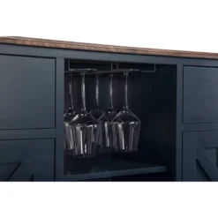 47" Wood Bar Cabinet With Brushed Nickel Knobs Navy - Home Essentials -Furniture Shop GUEST 442e5a03 3e9a 41e7 8be7 edaa7f9b2afc