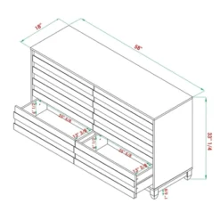 Ilya Solid Wood Modern Panel Front 6 Drawer Dresser - Saracina Home -Furniture Shop GUEST 444194b5 0b39 45be 9090 0d7dbeceade2