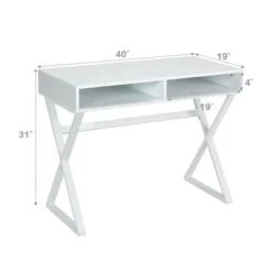 Costway Modern Computer Desk Writing Desk Makeup Vanity Table Storage -Furniture Shop GUEST 44d79575 3cf1 48eb bfec 389db8991c7e