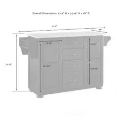 Eleanor Kitchen Island With Wood Top Natural - Crosley -Furniture Shop GUEST 44f5ed8e f7ad 4f21 a665 b8a5f4c96b5f