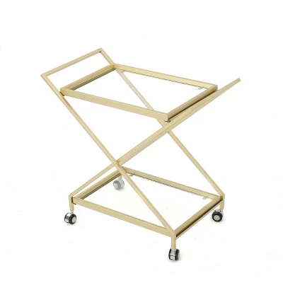 Sherianne Industrial Iron Bar Cart - Christopher Knight Home 7 Sherianne Industrial Iron Bar Cart - Christopher Knight Home - Image 5