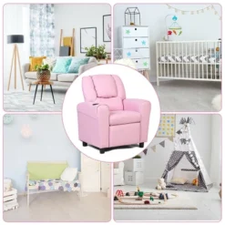 Costway Kids Recliner Armchair Children's Furniture Sofa Seat Couch Chair W/Cup Holder Pink 17 Costway Kids Recliner Armchair Children's Furniture Sofa Seat Couch Chair W/Cup Holder Pink -Furniture Shop GUEST 462ad956 1bd1 4aa0 80f5 10b5cd438b42