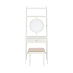 Alaina Leaning Vanity Set White - Linon -Furniture Shop GUEST 466d39d3 8fb1 4f67 8dd1 d90150d3ae47