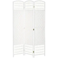 HOMCOM Room Divider, Folding Privacy Screen, 5.6' Room Separator, Wave Fiber Freestanding Partition Wall Divider 9 HOMCOM Room Divider, Folding Privacy Screen, 5.6' Room Separator, Wave Fiber Freestanding Partition Wall Divider -Furniture Shop GUEST 46f33611 a58d 4924 9386 60739271e473