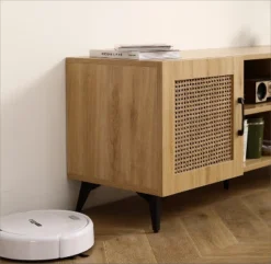 Freya 51.18" Rattan TV Stands With 2 Rattan Cabinet Doors And 2 Open Shelves For TVs Up To 60"-Maison Boucle 12 Freya 51.18" Rattan TV Stands With 2 Rattan Cabinet Doors And 2 Open Shelves For TVs Up To 60"-Maison Boucle -Furniture Shop GUEST 479936e4 e4ab 4eae a898 ccc6728d90c9