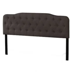 Nicole Upholstered Headboard Stone Fabric/Metal (Frame Not Included) - Hillsdale Furniture -Furniture Shop GUEST 48bdf39c 26ee 4924 9f06 5fc9bd2b3019