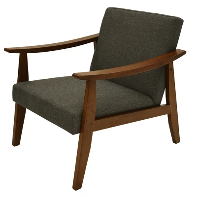 Zenvida Mid Century Modern Accent Armchair Solid Hardwood Upholstered 10 Zenvida Mid Century Modern Accent Armchair Solid Hardwood Upholstered - Image 8