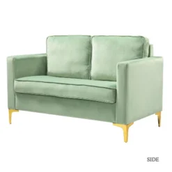 Eldoria Sofa Loveseat With Gold Stainless Leg | Karat Home -Furniture Shop GUEST 49fdb40e 395d 45c9 a720 335182646a96