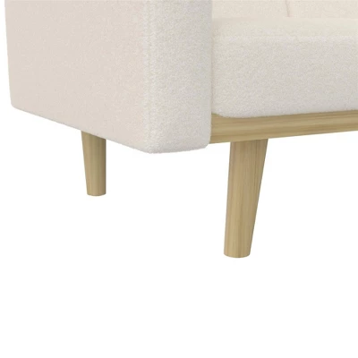 Benedict Wooden Futon Ivory - Room & Joy 8 Benedict Wooden Futon Ivory - Room & Joy - Image 6