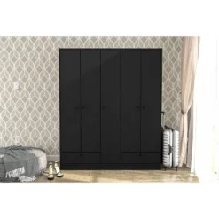 Denmark 5 Door 2 Drawer Wardrobe - Polifurniture -Furniture Shop GUEST 4d7941a5 113e 48cf 8dff 4b8d3d9841f0