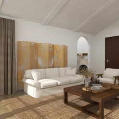 Glam Metal Palms Room Divider Screen Gold - Olivia & May -Furniture Shop GUEST 4da3fa57 4025 4c61 8828 7f04f905762d