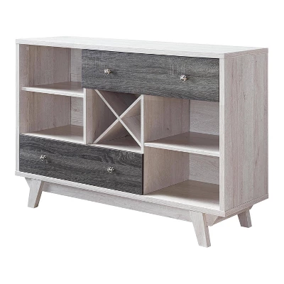 Abrama 2 Drawer Buffet White Oak/Distressed Gray - HOMES: Inside + Out 4 Abrama 2 Drawer Buffet White Oak/Distressed Gray - HOMES: Inside + Out - Image 2