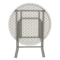 Emma And Oliver 2.63-Foot Round White Plastic Folding Banquet And Event Table 16 Emma And Oliver 2.63-Foot Round White Plastic Folding Banquet And Event Table -Furniture Shop GUEST 4f804191 d2ec 485d 8071 7ffcef6de9a5
