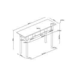Wood Turned Leg Console Table With Drawer - Black - Hearth & Hand™ With Magnolia -Furniture Shop GUEST 4f864ea5 f882 4b0a ae47 cb2e7e598b68