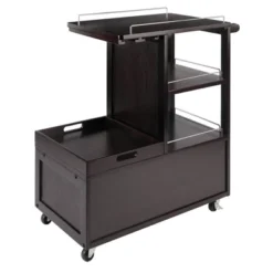Galen Entertainment Cart With Serving Tray Wood/Espresso - Winsome -Furniture Shop GUEST 4ff1da40 9a09 4353 9122 c0807d412cd7