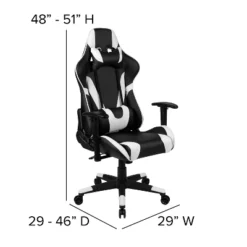 Flash Furniture Gaming Desk And Reclining Gaming Chair Set With Cup Holder, Headphone Hook & 2 Wire Management Holes -Furniture Shop GUEST 51cbffdc e330 46dd 931a 79dec10369f4