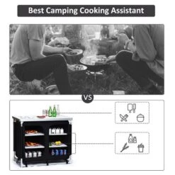 Costway Portable BBQ Aluminum Camping Table Kitchen Cook Station W/ Storage Organizer 16 Costway Portable BBQ Aluminum Camping Table Kitchen Cook Station W/ Storage Organizer -Furniture Shop GUEST 5224fb43 d0f5 492b ac3c 9f034b653c01