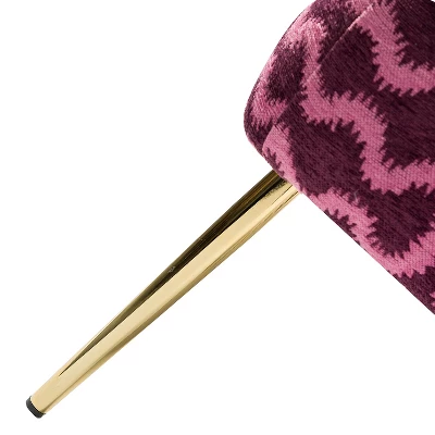 Urbain Wooden Upholstery Accent Side Chair With Tufted Back | Karat Home 7 Urbain Wooden Upholstery Accent Side Chair With Tufted Back | Karat Home - Image 5