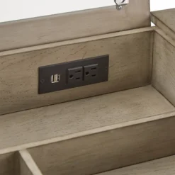 Brunswick Vanity Set With Flip Mirror And Power Strip Gray/Black - Inspire Q 12 Brunswick Vanity Set With Flip Mirror And Power Strip Gray/Black - Inspire Q -Furniture Shop GUEST 527ec8ab e341 42c1 982f b17bb310a123