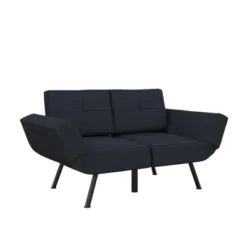 RealRooms Euro Upholstered Tufted Loveseat Futon With Storage Pockets -Furniture Shop GUEST 52a7c3f4 c33a 4a55 97b5 f1c48c45bee6