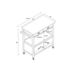 Sydney Kitchen Cart - Linon -Furniture Shop GUEST 5394f282 4348 4a4a a2f3 79483ecda1c5