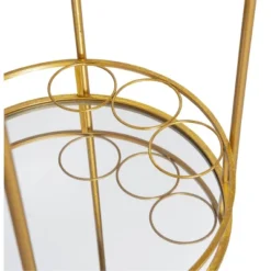 Round Metal Bar Cart Gold - Linon -Furniture Shop GUEST 54a81f07 6d98 4cf3 a42b cabc4678a0a3