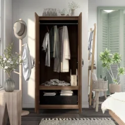 Andreasson Wardrobe Closet Distressed Walnut - HOMES: Inside + Out -Furniture Shop GUEST 55421d8e 0399 4bb1 9f96 54028379035a