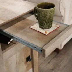 Carson Forge Side Table Lintel Oak - Sauder