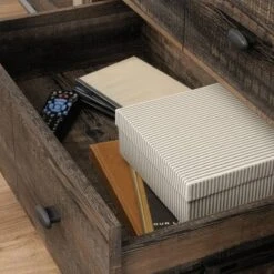 Canal Street Industrial Wood And Metal TV Stand For TVs Up To 65" Carbon Oak - Sauder -Furniture Shop GUEST 55cc67d6 c9d2 404c 9dc8 17cac9f81c21