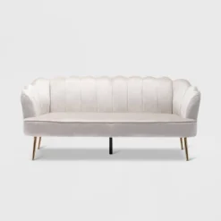 Reitz Modern Glam Velvet Channel Stitch 3 Seater Shell Sofa - Christopher Knight Home -Furniture Shop GUEST 5600ca45 0f90 411a 9f5a d289e2a38c6a
