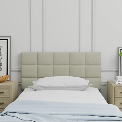 Glenwillow Home Upholstered Headboard With 20" Tall Panel 3 Glenwillow Home Upholstered Headboard With 20" Tall Panel