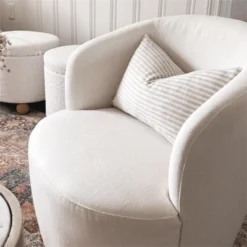 Bella Swivel Barrel Chairs Set Of 2,Contemporary Farmhouse 28'' Seat Width Linen Swivel Chair,Armrest 360° Swivel Nursery Chair-Maison Boucle 15 Bella Swivel Barrel Chairs Set Of 2,Contemporary Farmhouse 28'' Seat Width Linen Swivel Chair,Armrest 360° Swivel Nursery Chair-Maison Boucle -Furniture Shop GUEST 574c9ccf 14f4 4d98 9ba8 ac60d9881b4c