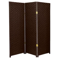 4 Ft. Tall Woven Fiber Room Divider (3 Panels) - Oriental Furniture -Furniture Shop GUEST 576f63cb e8e6 49a5 8365 a84d76788eb9
