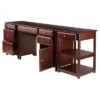 3pc Delta Set Home Office Group Walnut - Winsome -Furniture Shop GUEST 58a78eed c83d 4f69 89f2 68c852716b6b