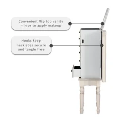 Obrecht Jewelry Armoire Off White - Powell Company 19 Obrecht Jewelry Armoire Off White - Powell Company -Furniture Shop GUEST 5b343db7 3327 4f37 9192 522a44b75074