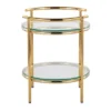 Rhonda Side Table Gold/Clear Glass - LumiSource 1 Rhonda Side Table Gold/Clear Glass - LumiSource -Furniture Shop GUEST 5c863921 dfbb 4ae9 a44a 22afdee86b56