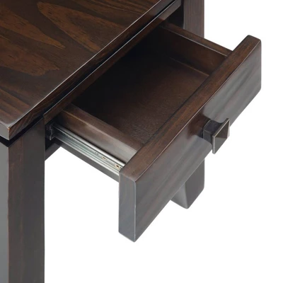 14" Essex Narrow Side Table Mahogany Brown - WyndenHall 4 14" Essex Narrow Side Table Mahogany Brown - WyndenHall - Image 2