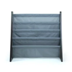Sumatra Kids' Bookshelf 4 Tier Book Organizer Espresso/Gray - Humble Crew